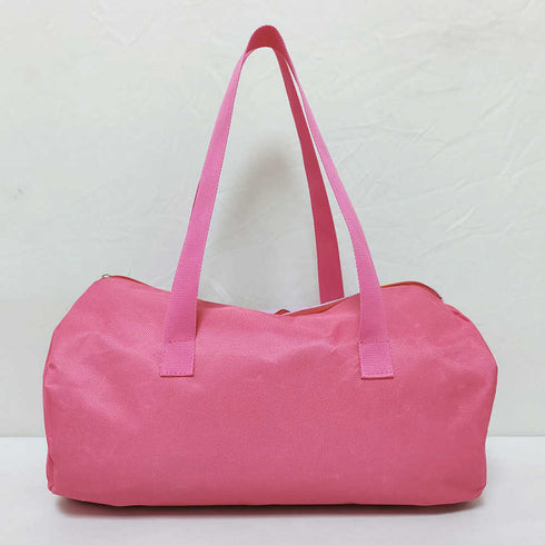 Personalised Pink Printed Kids Swimming Duffle Bag